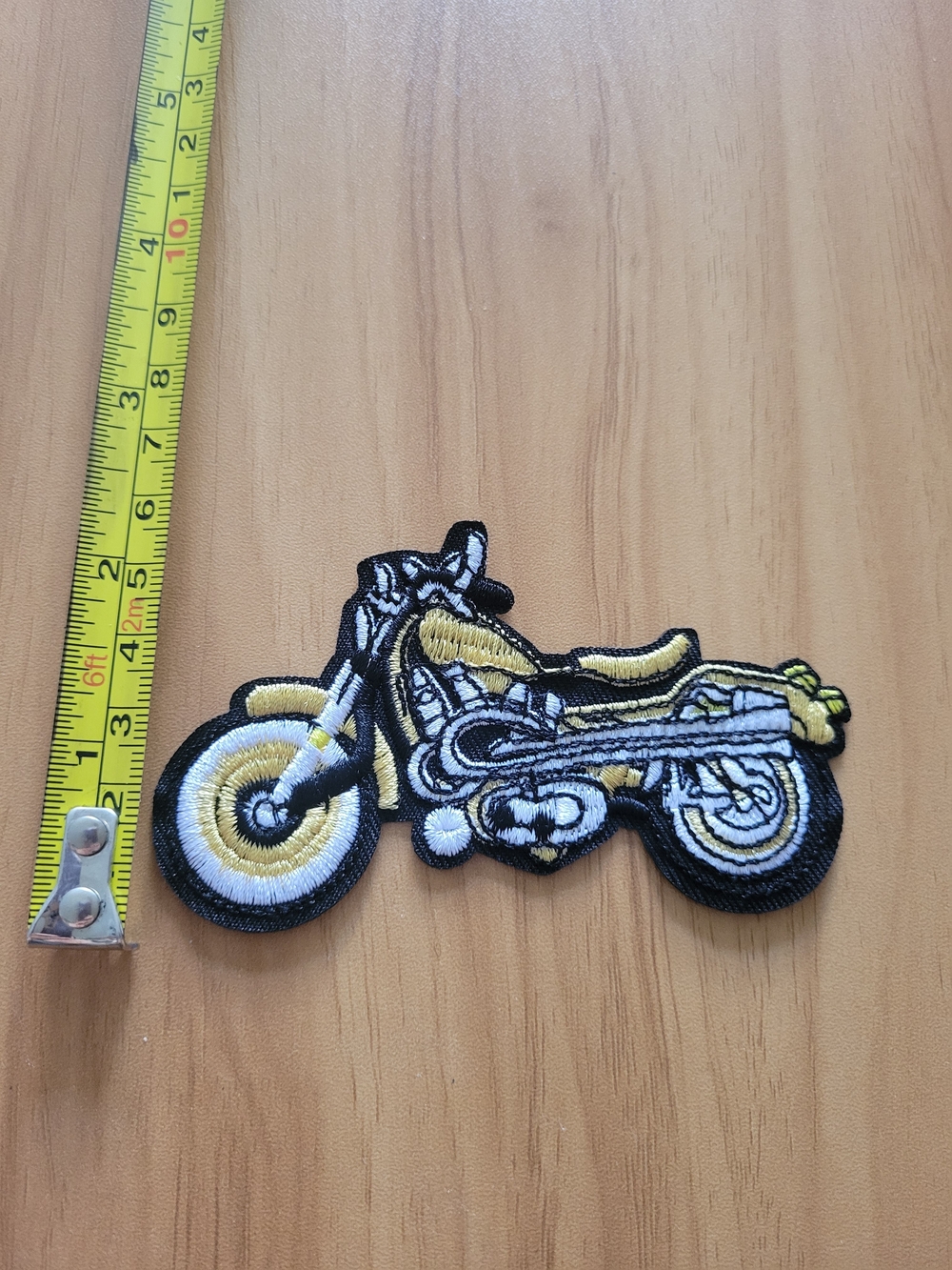 🎃BUY 2 GET 1 FREE🎃Yellow & Black Motorcycle Embroidered Patch